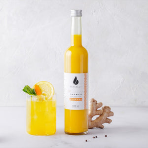 Ingwer Kurkuma Konzentrat mit Limonade
