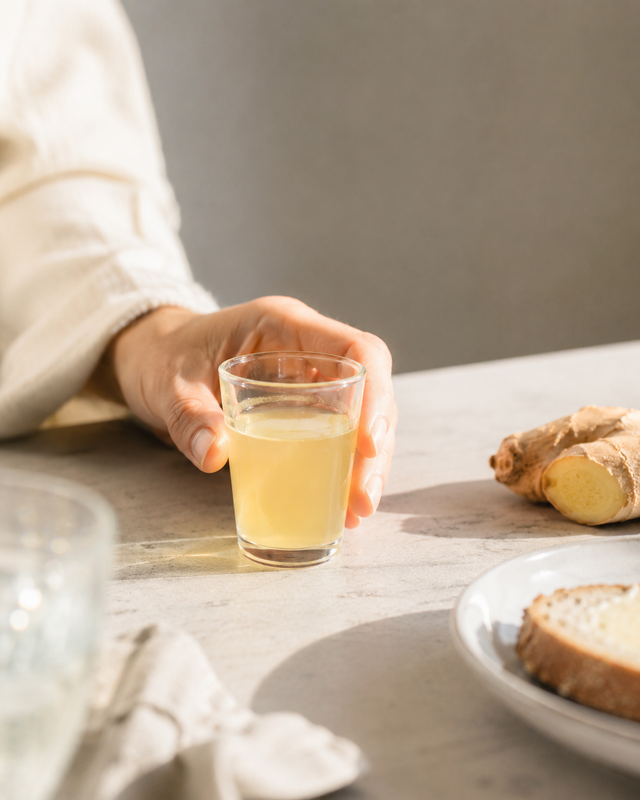 Sanfter Morgenshot — Rezept mit BIO Ingwerkonzentrat Holunderblüte