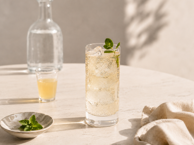 Blütenspritz — Rezept mit BIO Ingwerkonzentrat Holunderblüte